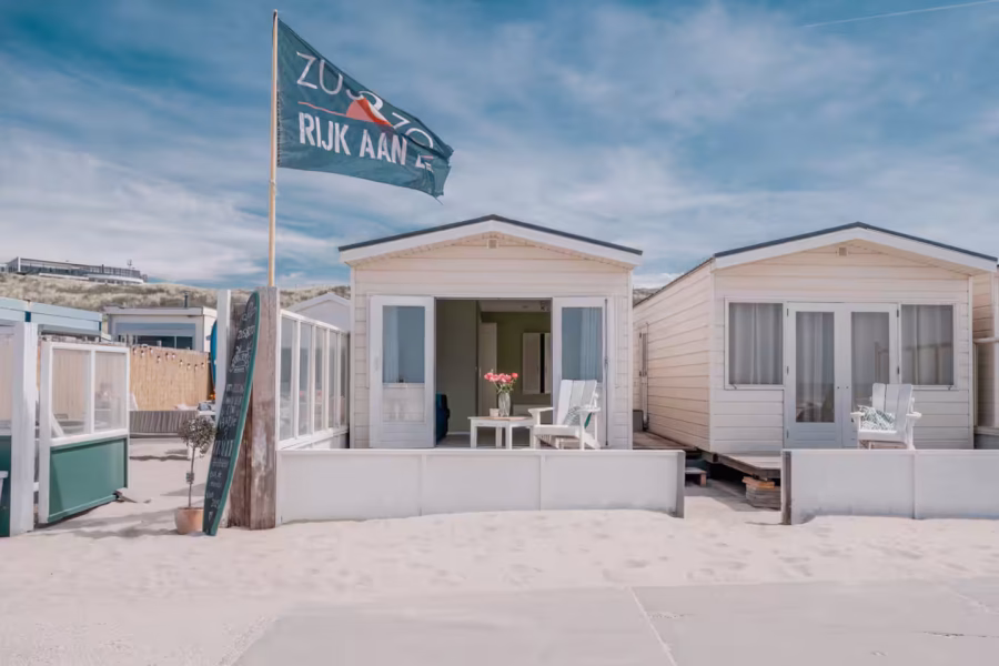 Strandhuisje Wijk aan Zee – Veranda & Zeezicht